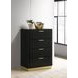 Caraway Black 4 Drawer Chest