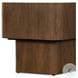 Blanco Warm Umber Burl Square End Table