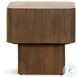 Blanco Warm Umber Burl Square End Table