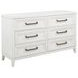Marielle Distressed White Dresser