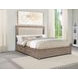 Kenora Barley Brown King Upholstered Platform Storage Bed