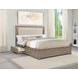 Kenora Barley Brown King Upholstered Platform Storage Bed