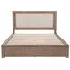 Kenora Barley Brown King Upholstered Platform Storage Bed