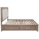 Kenora Barley Brown King Upholstered Platform Storage Bed