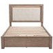 Kenora Barley Brown Queen Upholstered Platform Storage Bed
