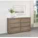 Kenora Barley Brown 6 Drawer Dresser