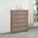 Kenora Barley Brown 5 Drawer Chest