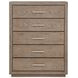 Kenora Barley Brown 5 Drawer Chest