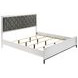 Sonora Dark Gray California King Upholstered Panel Bed