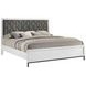 Sonora Dark Gray California King Upholstered Panel Bed