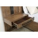 Terrace Ash Brown California King Panel Bed with Storage and Nightstand