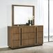 Terrace Ash Brown 6 Drawer Dresser With Mirror