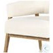 Dexter Gibson White Performance Fabric Chair