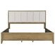 Granada Natural Pine King Upholstered Panel Bed