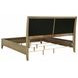 Granada Natural Pine King Upholstered Panel Bed