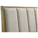 Granada Natural Pine King Upholstered Panel Bed