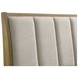 Granada Natural Pine and Beige California King Upholstered Panel Bed