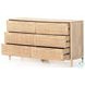 Sydney Natural Mango 6 Drawer Dresser