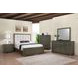 Gran Park Dark Cocoa and Beige California King Upholstered Panel Bed