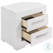 Ives White High Gloss Nightstand