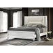 Marmore White King Panel Bed