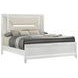 Marmore White King Panel Bed