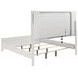 Marmore White King Panel Bed