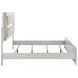 Marmore White King Panel Bed