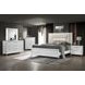 Marmore White King Panel Bed