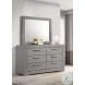 Ives Gray High Gloss Dresser With Mirror