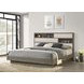 Fenwick Gray Oak And Almond King Bookcase Platform Bed