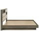 Fenwick Gray Oak And Almond King Bookcase Platform Bed
