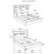 Fenwick Gray Oak And Almond Queen Bookcase Platform Bed