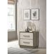 Fenwick Gray Oak And Almond 2 Drawer Nightstand