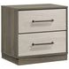 Fenwick Gray Oak And Almond 2 Drawer Nightstand