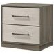 Fenwick Gray Oak And Almond 2 Drawer Nightstand