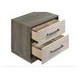 Fenwick Gray Oak And Almond 2 Drawer Nightstand