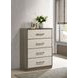 Fenwick Gray Oak And Almond 4 Drawer Chest