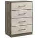 Fenwick Gray Oak And Almond 4 Drawer Chest
