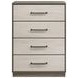 Fenwick Gray Oak And Almond 4 Drawer Chest