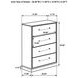 Fenwick Gray Oak And Almond 4 Drawer Chest