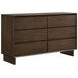 Glenwood Warm Brown 6 Drawer Dresser