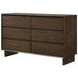 Glenwood Warm Brown 6 Drawer Dresser