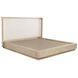 Kailani Beige Oak King Wingback Platform Bed