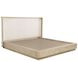 Kailani Beige Oak California King Upholstered Platform Bed