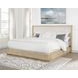 Kailani Beige Oak Queen Wingback Upholstered Platform Bed