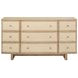 Kailani Beige Oak 9 Drawer Dresser