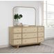 Kailani Beige Oak 9 Drawer Dresser With Mirror