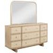 Kailani Beige Oak 9 Drawer Dresser With Mirror
