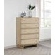 Kailani Beige Oak 5 Drawer Chest